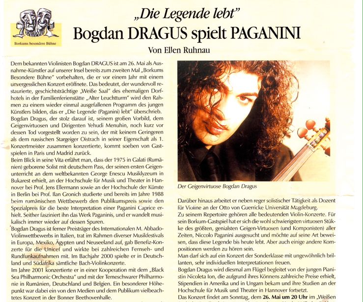 Dragus play Paganini